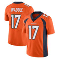 Kooe D.Broncos #17 Jaylen Waddle Player Orange Color Vapor Untouchable Limited Game Stitched Jerseys