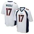 Kooe D.Broncos #17 Jaylen Waddle Player White Game Stitched Jerseys