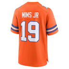 Kooe D.Broncos #19 Marvin Mims Jr Orange Mile High Collection 1977 Throwback Player Game Stitched Jerseys