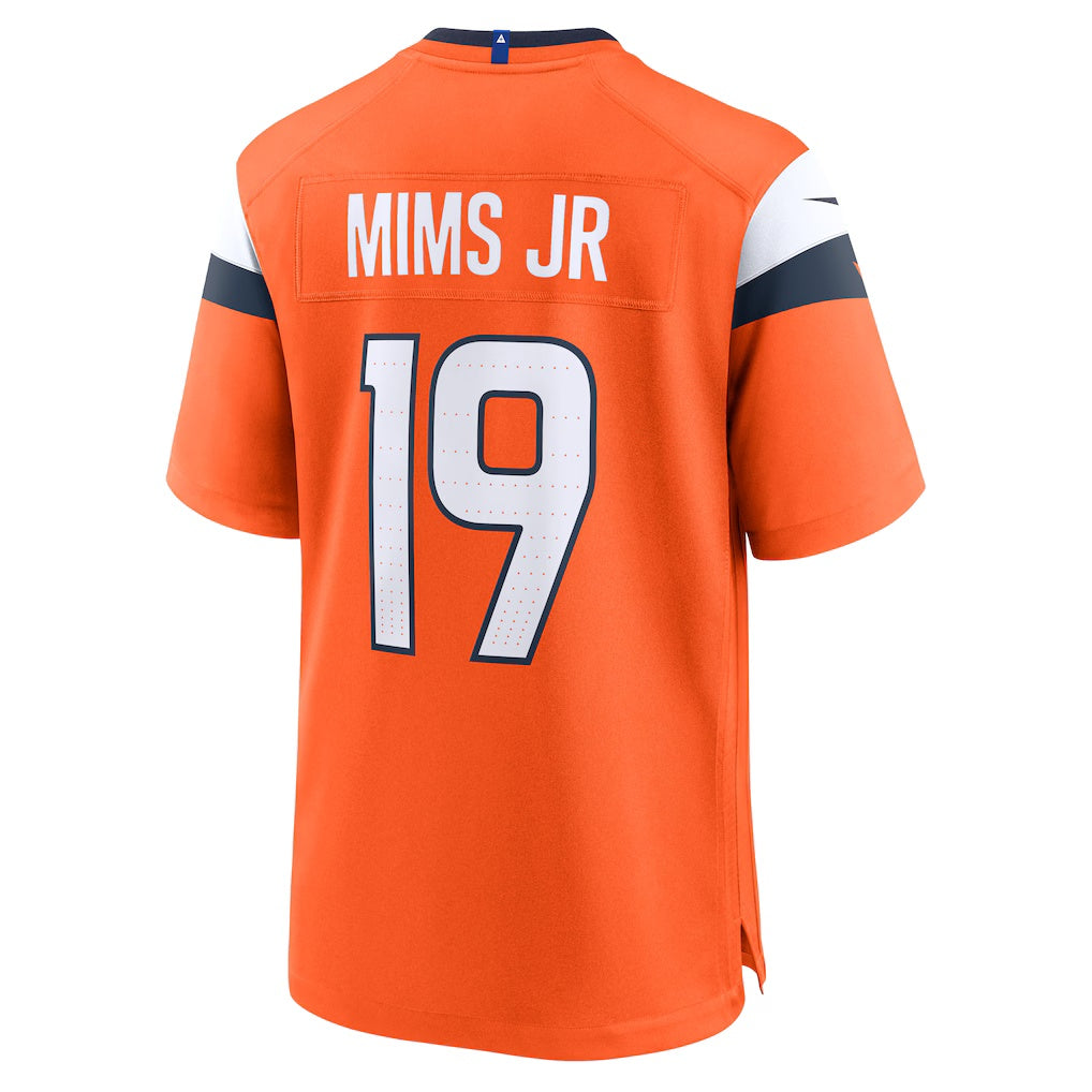 Kooe D.Broncos #19 Marvin Mims Jr Orange Team Game Stitched Jerseys