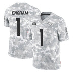 Kooe D.Broncos #1 Evan Engram Player Arctic Camo Salute To Service Limited Stitched Jerseys