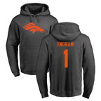 Kooe D.Broncos #1 Evan Engram Player Ash One Color Pullover Hoodie Limited Stitched Jerseys