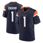 Kooe D.Broncos #1 Evan Engram Player Navy Home Game Stitched Jerseys