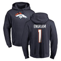 Kooe D.Broncos #1 Evan Engram Player Navy Pullover Hoodie Limited Stitched Jerseys