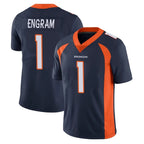 Kooe D.Broncos #1 Evan Engram Player Navy Vapor Untouchable Limited Game Stitched Jerseys