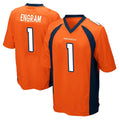 Kooe D.Broncos #1 Evan Engram Player Orange Color Home Game Stitched Jerseys