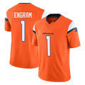 Kooe D.Broncos #1 Evan Engram Player Orange Vapor F.U.S.E. Limited Home Game Stitched Jerseys