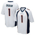 Kooe D.Broncos #1 Evan Engram Player White Game Stitched Jerseys