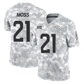 Kooe D.Broncos #21 Riley Moss Player Arctic Camo Salute To Service Limited Stitched Jerseys