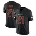 Kooe D.Broncos #21 Riley Moss Player Black Impact Limited Game Stitched Jerseys
