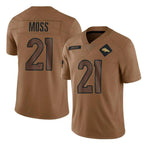 Kooe D.Broncos #21 Riley Moss Player Brown Salute To Service Limited Stitched Jerseys