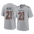 Kooe D.Broncos #21 Riley Moss Player Gray Atmosphere Fashion Limited Game Stitched Jerseys