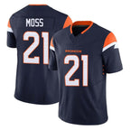Kooe D.Broncos #21 Riley Moss Player Navy Limited Vapor F.U.S.E. Home Game Stitched Jerseys