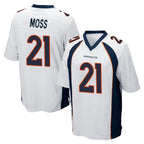 Kooe D.Broncos #21 Riley Moss Player White Game Stitched Jerseys