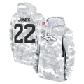 Kooe D.Broncos #22 Brandon Jones Player Arctic Camo Salute to Service Hoodies Limited Game Stitched Jerseys