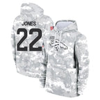 Kooe D.Broncos #22 Brandon Jones Player Arctic Camo Salute to Service Hoodies Limited Game Stitched Jerseys