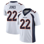 Kooe D.Broncos #22 Brandon Jones Player White Vapor Untouchable Limited Home Game Stitched Jerseys