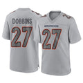 Kooe D.Broncos #27 J.K. Dobbins Player Gray Atmosphere Fashion Limited Game Stitched Jerseys