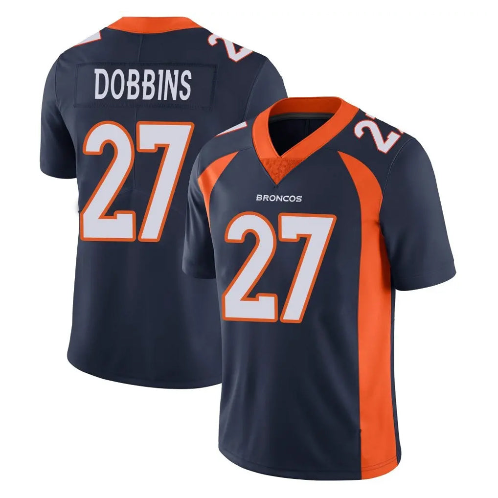 Kooe D.Broncos #27 J.K. Dobbins Player Navy Vapor Untouchable Limited Game Stitched Jerseys