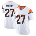Kooe D.Broncos #27 J.K. Dobbins Player White Limited Vapor F.U.S.E. Home Game Stitched Jerseys