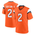 Kooe D.Broncos #2 Pat Surtain II Cooper Player Orange Home Game Stitched Jerseys