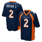 Kooe D.Broncos #2 Pat Surtain II Player Navy Game Stitched Jerseys