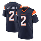 Kooe D.Broncos #2 Pat Surtain II Player Navy Home Game Stitched Jerseys
