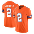 Kooe D.Broncos #2 Pat Surtain II Player Orange Limited Alternate Vapor F.U.S.E. Throwback Game Stitched Jerseys