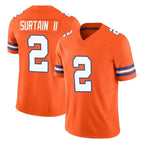 Kooe D.Broncos #2 Pat Surtain II Player Orange Limited Alternate Vapor F.U.S.E. Throwback Game Stitched Jerseys