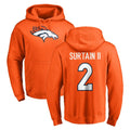 Kooe D.Broncos #2 Pat Surtain II Player Orange Pullover Hoodie Limited Stitched Jerseys