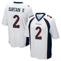 Kooe D.Broncos #2 Pat Surtain II Player White Game Stitched Jerseys