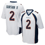 Kooe D.Broncos #2 Pat Surtain II Player White Game Stitched Jerseys