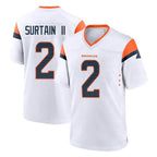 Kooe D.Broncos #2 Pat Surtain II Player White Home Game Stitched Jerseys
