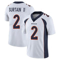 Kooe D.Broncos #2 Pat Surtain II Player White Vapor Untouchable Limited Home Game Stitched Jerseys