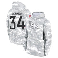 Kooe D.Broncos #34 JL Skinner Player Arctic Camo Salute to Service Hoodies Limited Game Stitched Jerseys