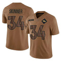Kooe D.Broncos #34 JL Skinner Player Brown Salute To Service Limited Stitched Jerseys