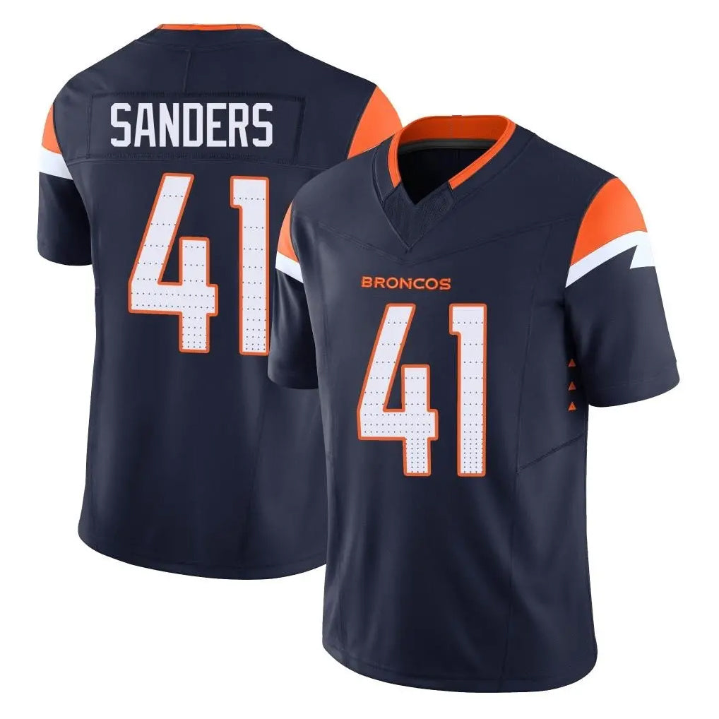 Kooe D.Broncos #41 Drew Sanders Player Navy Limited Vapor F.U.S.E. Home Game Stitched Jerseys
