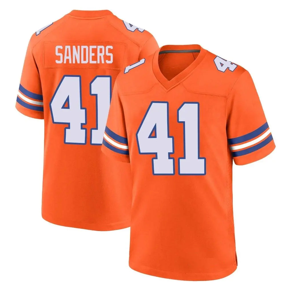 Kooe D.Broncos #41 Drew Sanders Player Orange Alternate Collection Throwback Game Stitched Jerseys