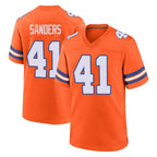 Kooe D.Broncos #41 Drew Sanders Player Orange Alternate Collection Throwback Game Stitched Jerseys