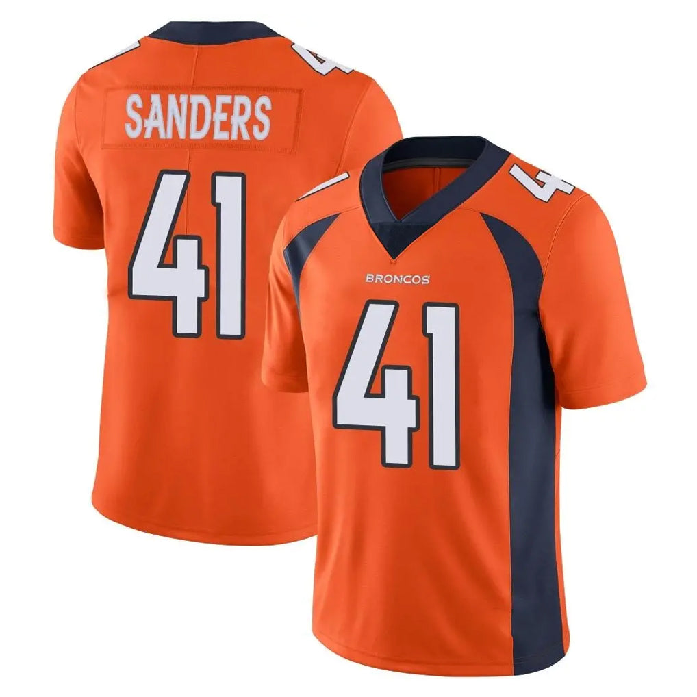 Kooe D.Broncos #41 Drew Sanders Player Orange Color Vapor Untouchable Limited Game Stitched Jerseys