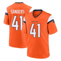Kooe D.Broncos #41 Drew Sanders Player Orange Home Game Stitched Jerseys