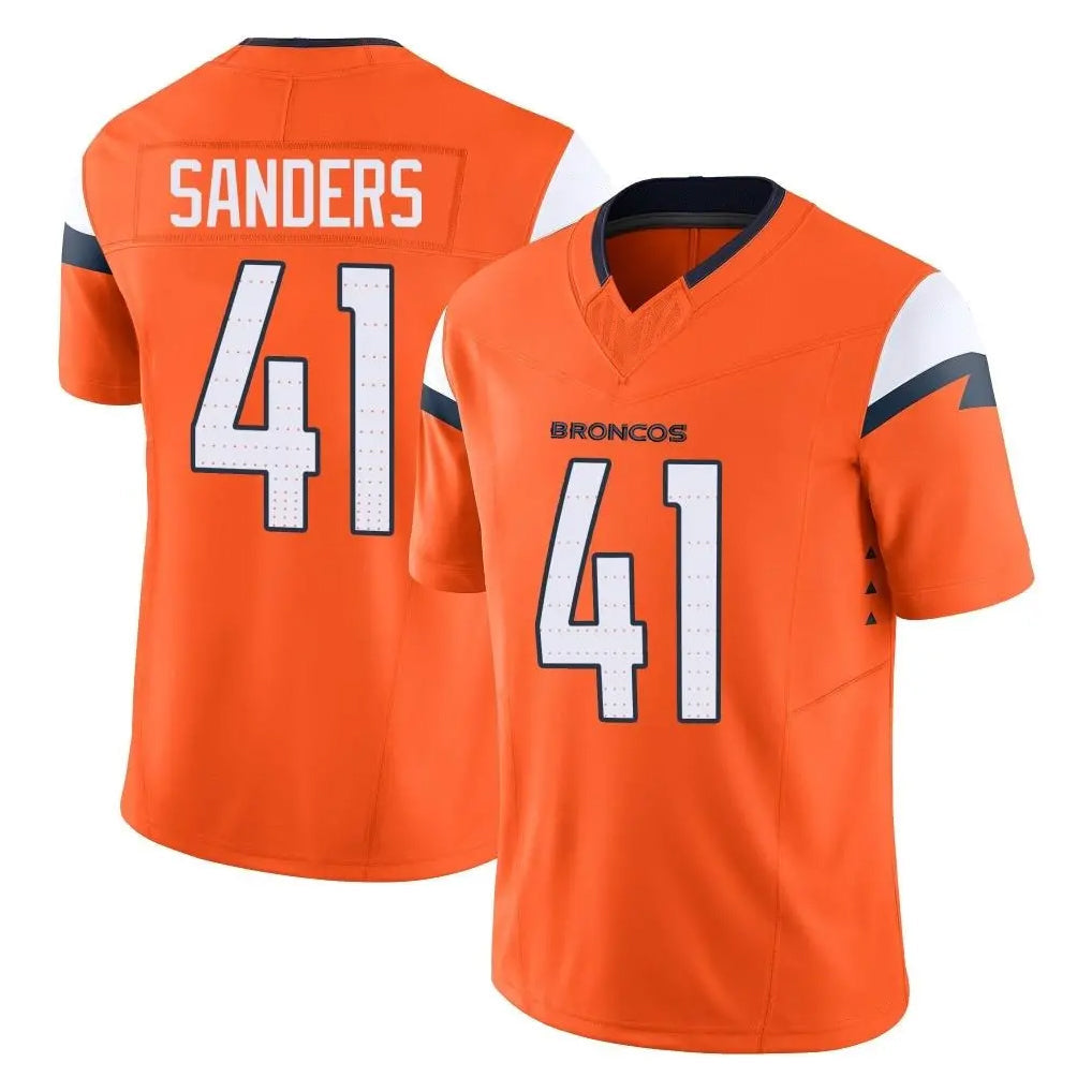 Kooe D.Broncos #41 Drew Sanders Player Orange Vapor F.U.S.E. Limited Home Game Stitched Jerseys
