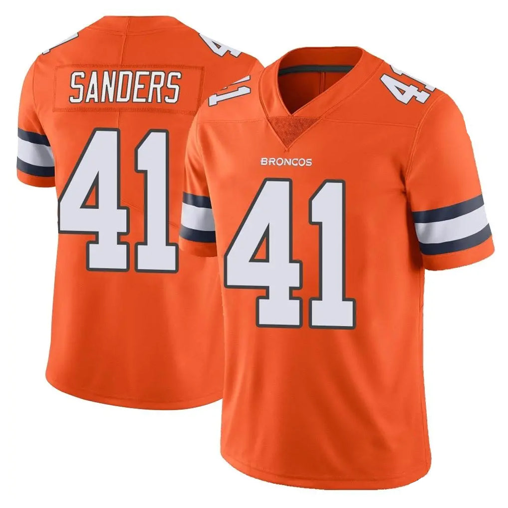 Kooe D.Broncos #41 Drew Sanders Player Orange Vapor Untouchable Limited Home Game Stitched Jerseys