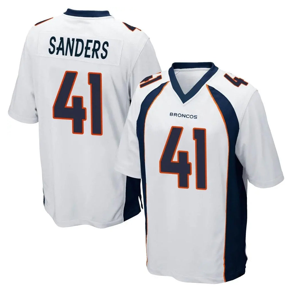 Kooe D.Broncos #41 Drew Sanders Player White Game Stitched Jerseys