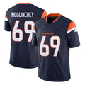 Kooe D.Broncos #69 Mike McGlinchey Player Navy Limited Vapor F.U.S.E. Home Game Stitched Jerseys