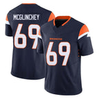 Kooe D.Broncos #69 Mike McGlinchey Player Navy Limited Vapor F.U.S.E. Home Game Stitched Jerseys