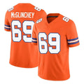 Kooe D.Broncos #69 Mike McGlinchey Player Orange Limited Alternate Vapor F.U.S.E. Throwback Game Stitched Jerseys