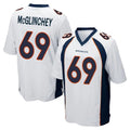 Kooe D.Broncos #69 Mike McGlinchey Player White Game Stitched Jerseys