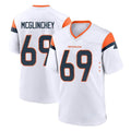 Kooe D.Broncos #69 Mike McGlinchey Player White Home Game Stitched Jerseys