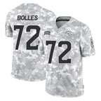 Kooe D.Broncos #72 Garett Bolles Player Arctic Camo Salute To Service Limited Stitched Jerseys